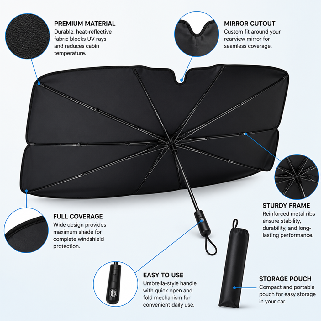 ShadeShield™ — Step Into Instant Coolness and Save Your Car from Sun Damage