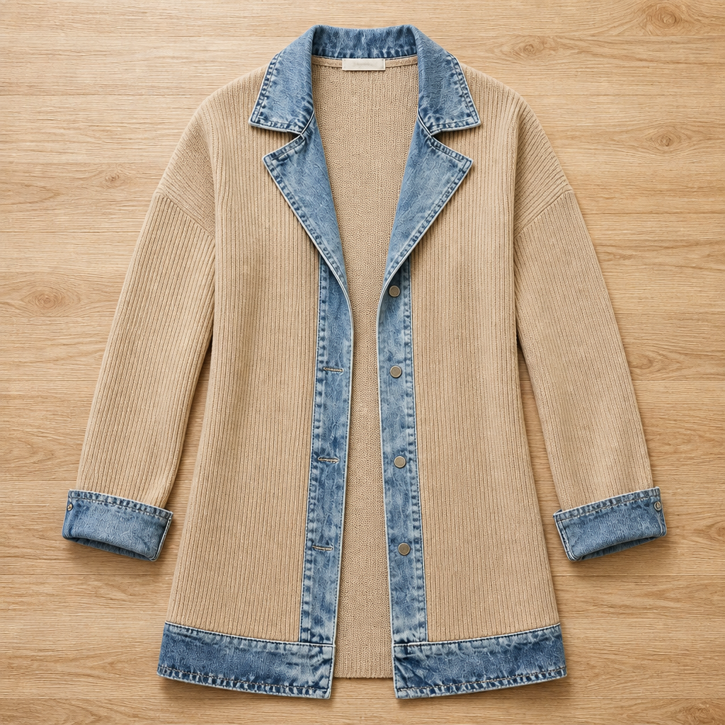 Zephyra™ Knit Denim Jacket — Move Freely, Feel Effortlessly Stylish All Day