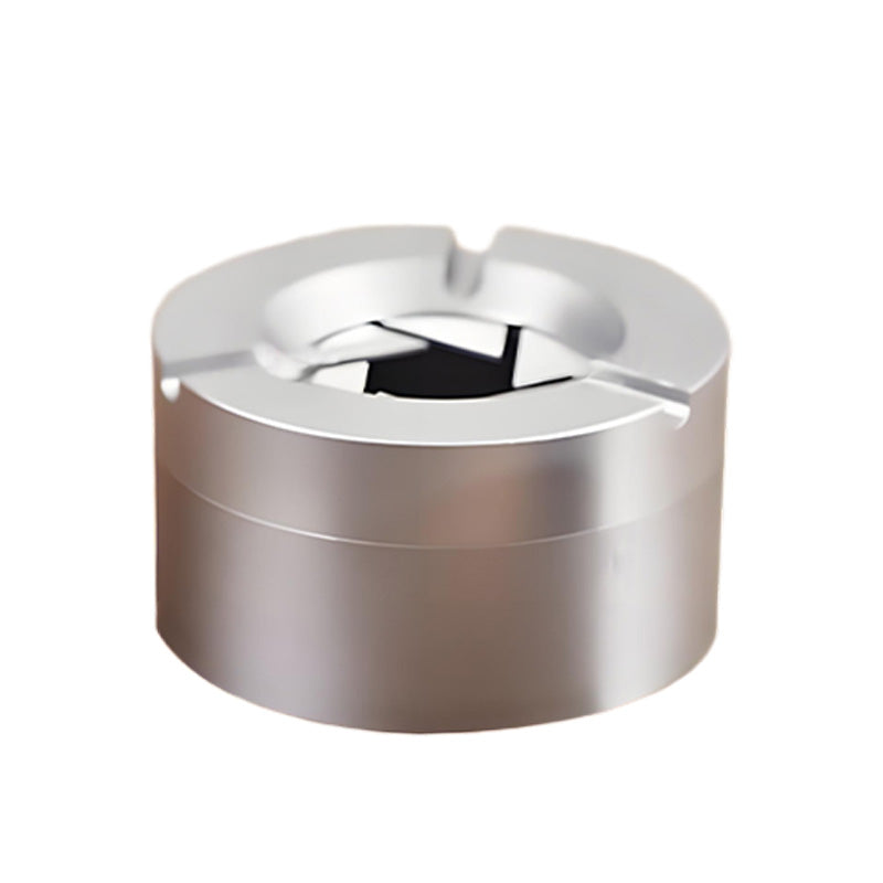 Stainless Steel Ashtray with 360° Rotary Lid