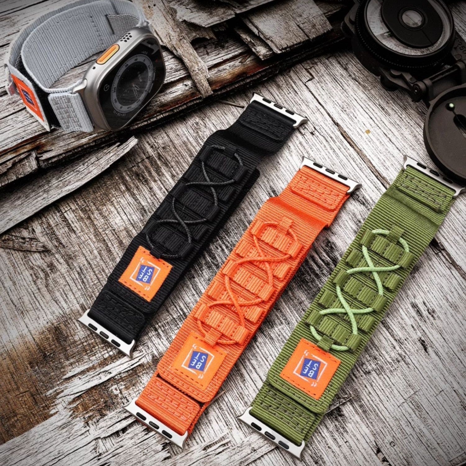 Tactical Nylon Band for Outdoor Use on Smartwatches