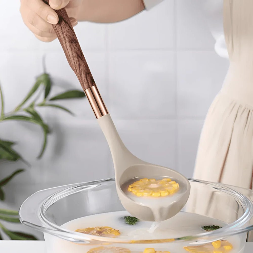 Silicone Kitchen Utensil Set – Scratch-Free Cooking Comfort and Protection
