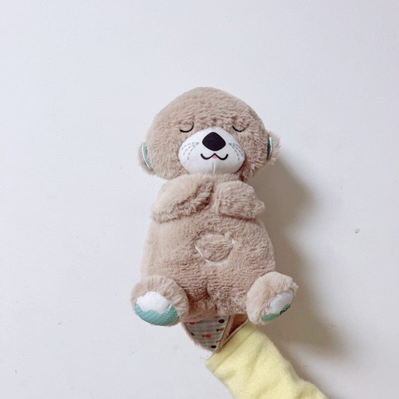 Soothing Plush Toy with Heartbeat and Sound Features – Otter