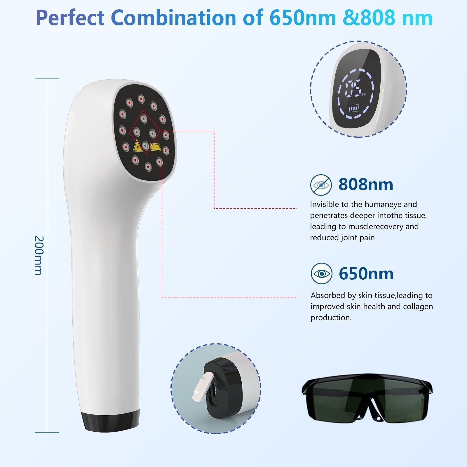 Advanced Cold Laser Therapy Device for Muscle Pain Relief