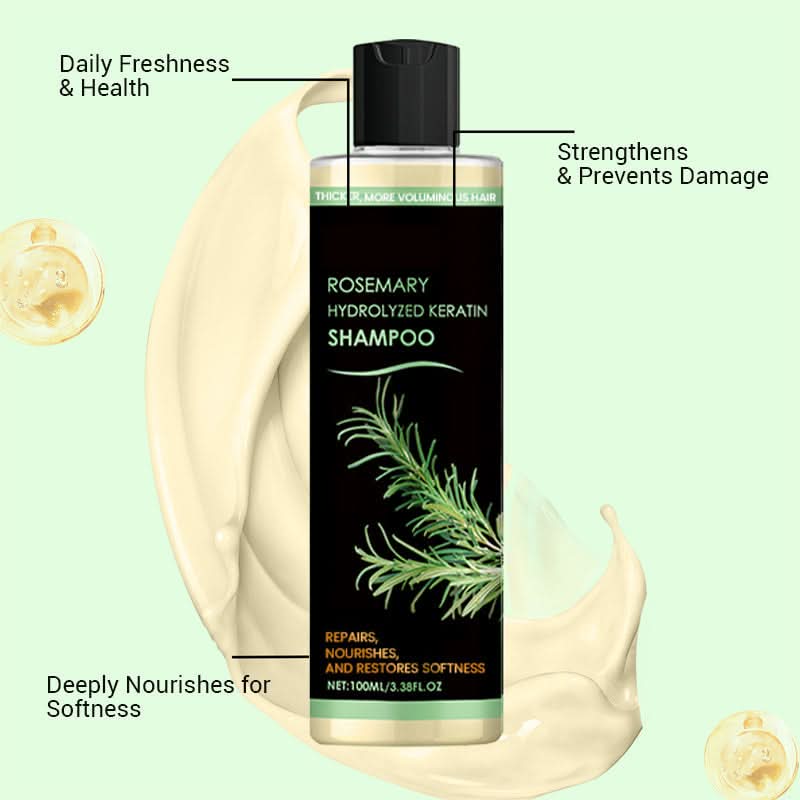 ViraSage™ Rosemary Keratin Shampoo — Unleash Fuller, Stronger Hair That Turns Heads