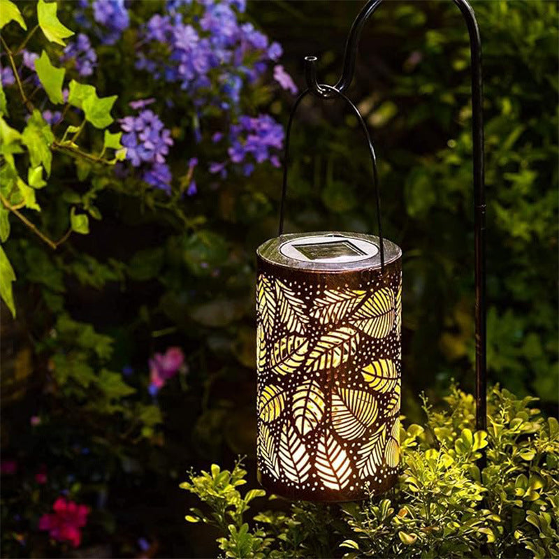 Solar garden lamp featuring sunflower design