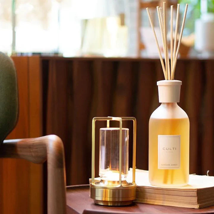 Lumiere Lantern Cordless Crystal Table Lamp