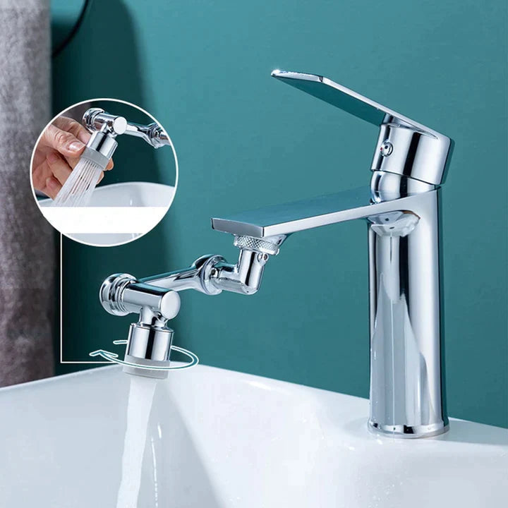 TwistFlow™ Faucet Extension — Effortless Cleaning that Reaches Every Corner Without the Strain