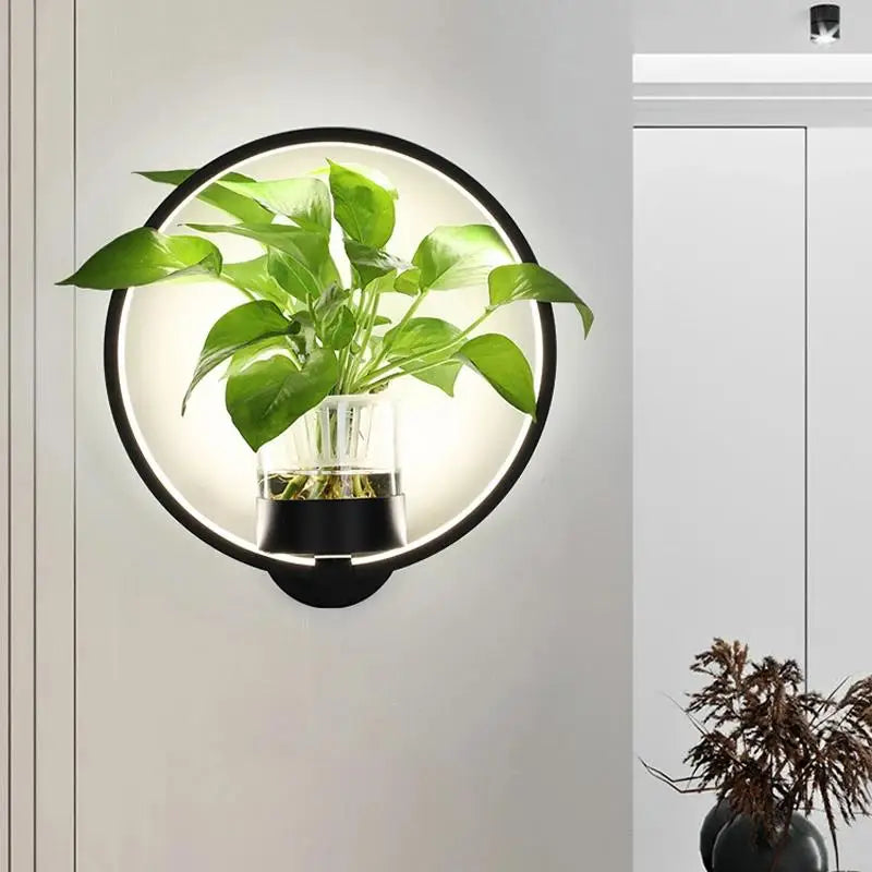 Botanical-Themed Wall Lamp