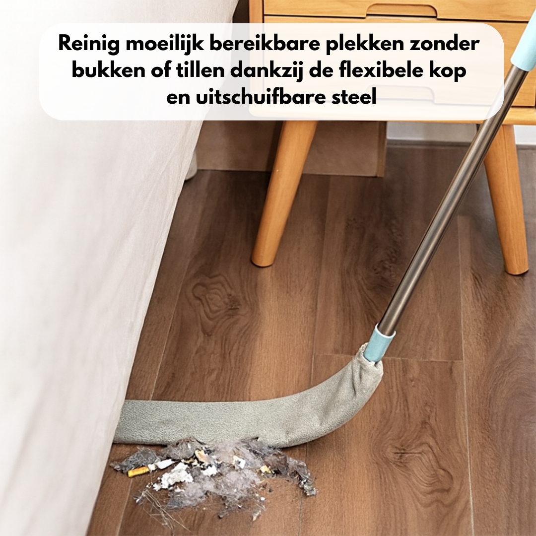 GlideSweep™ — Clean Every Corner Comfortably Without the Strain