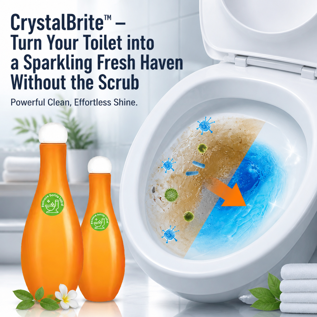 CrystalBrite™ — Turn Your Toilet into a Sparkling Fresh Haven Without the Scrub