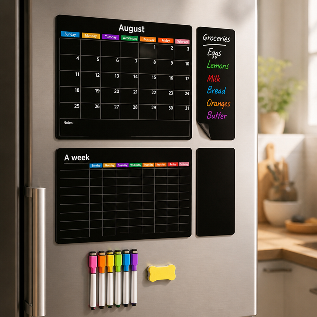 VibranceFlow™ Magnetic Calendar Set — Command Your Family’s Chaos with Colorful Clarity and Stress-Free Control