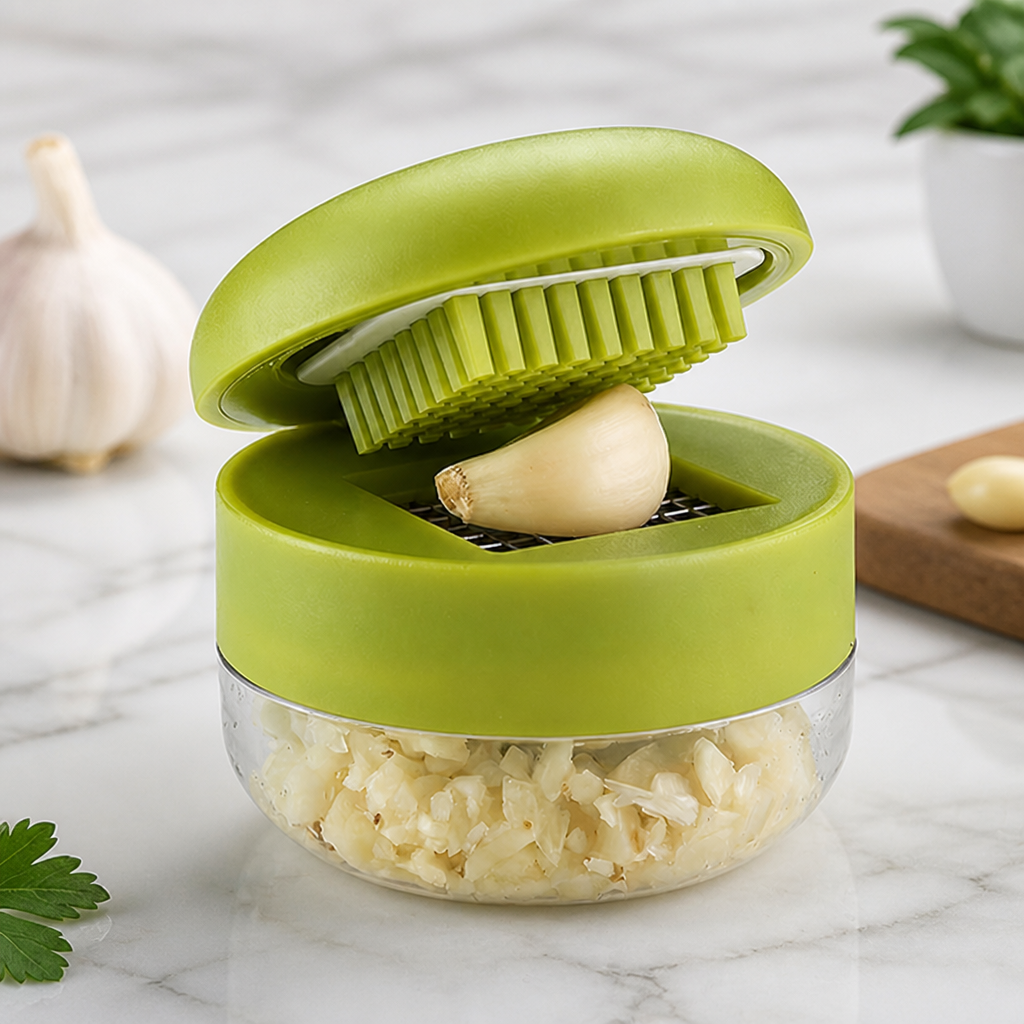 SwiftSlice™ — Crush Garlic Fast Without the Mess or Smell Every Time