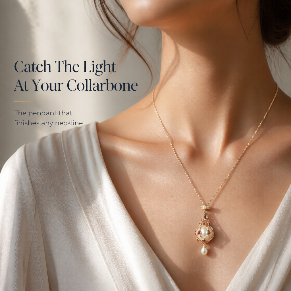 LunaPearl™ Pendant — Ignite Your Confidence with Every Elegant, One-of-a-Kind Glow