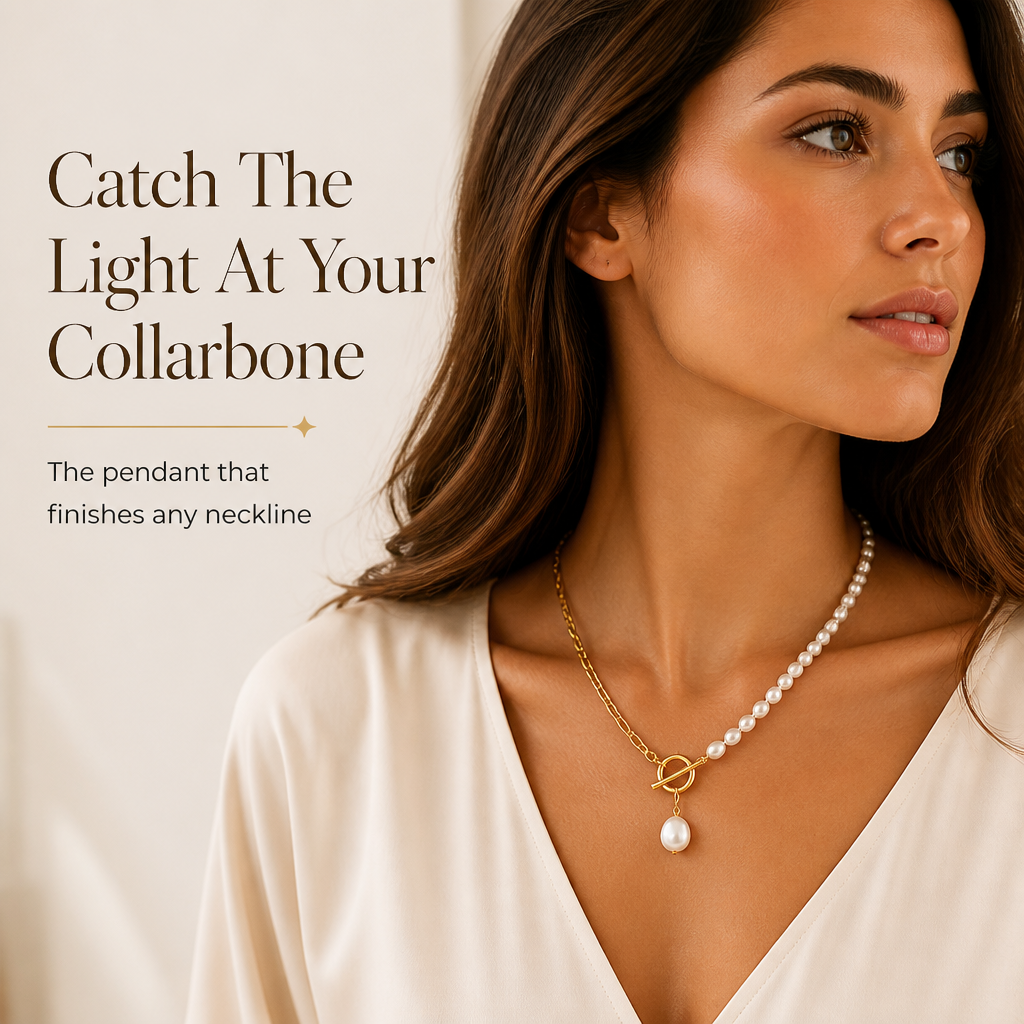 LumaPearl™ Necklace — Own Every Moment with Unstoppable Shine and Style
