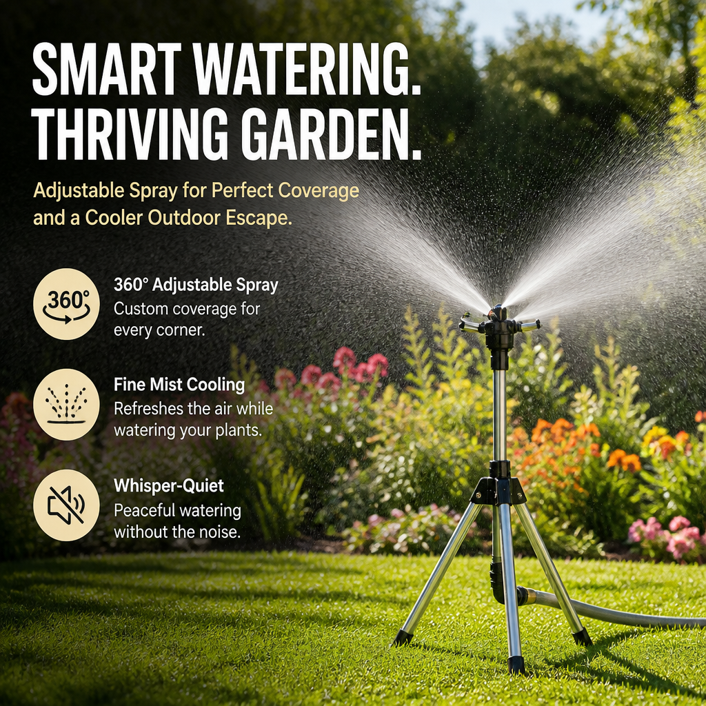 HydraBloom™ — Effortless Precision Watering That Revives Your Garden and Cools Your Soul