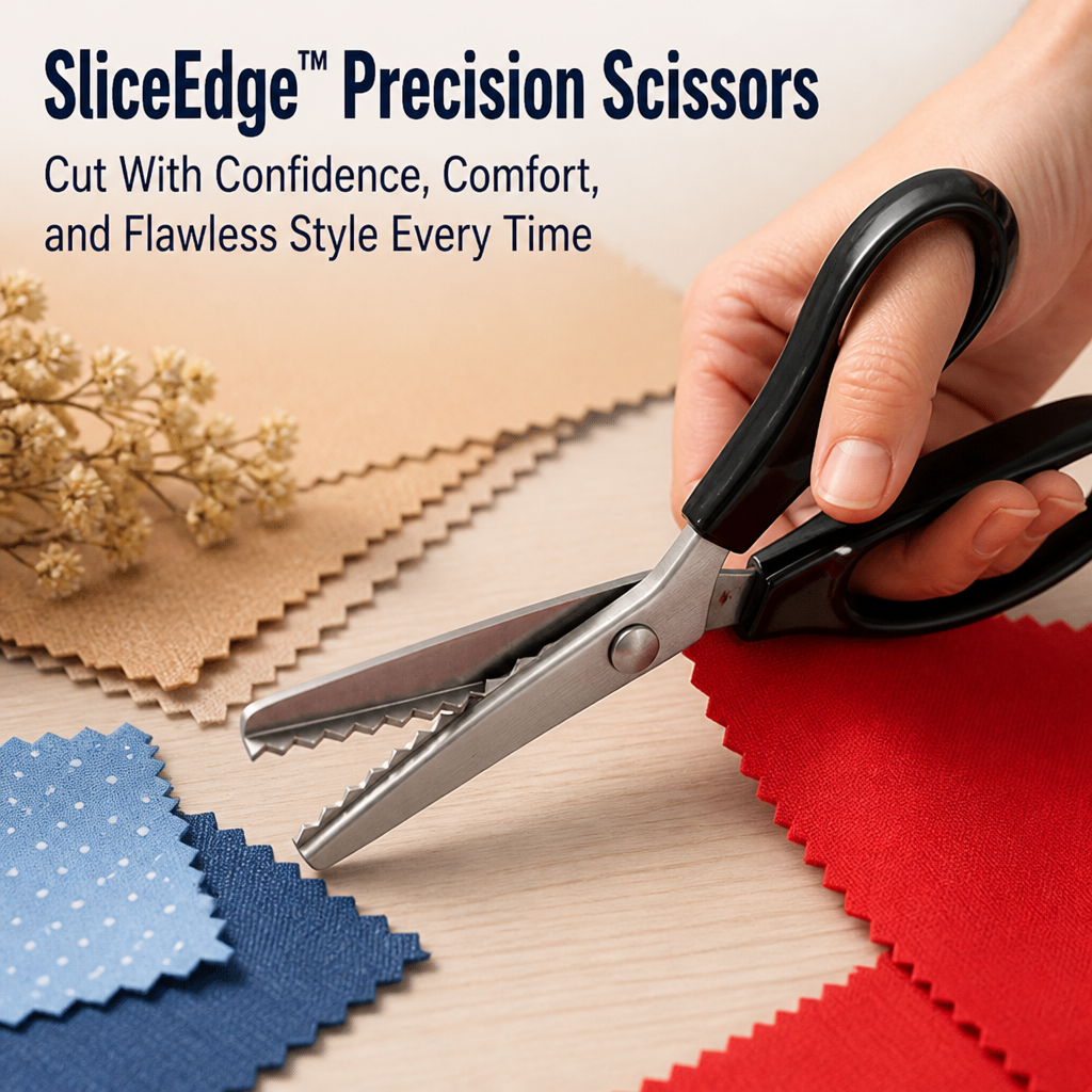 SliceEdge™ Precision Scissors — Cut With Confidence, Comfort, and Flawless Style Every Time