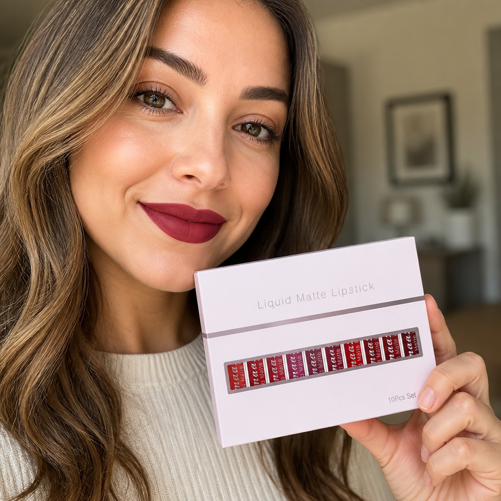 EverFlair™ Liquid Matte Lipstick Set — Unstoppable Color That Keeps Your Lips Soft, Bold, and Flawless All Day