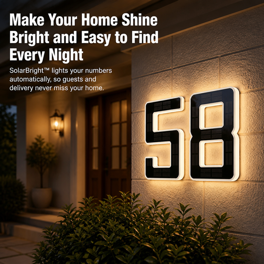 SolarBright™ — Make Your Home Shine Bright and Easy to Find Every Night