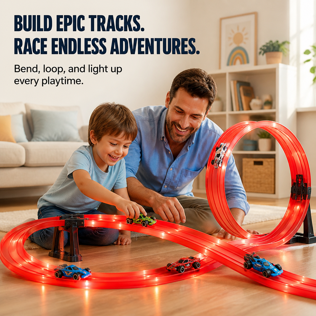 TurboTrack Blaze™ — Ignite Endless Imagination and Thrilling Family Fun
