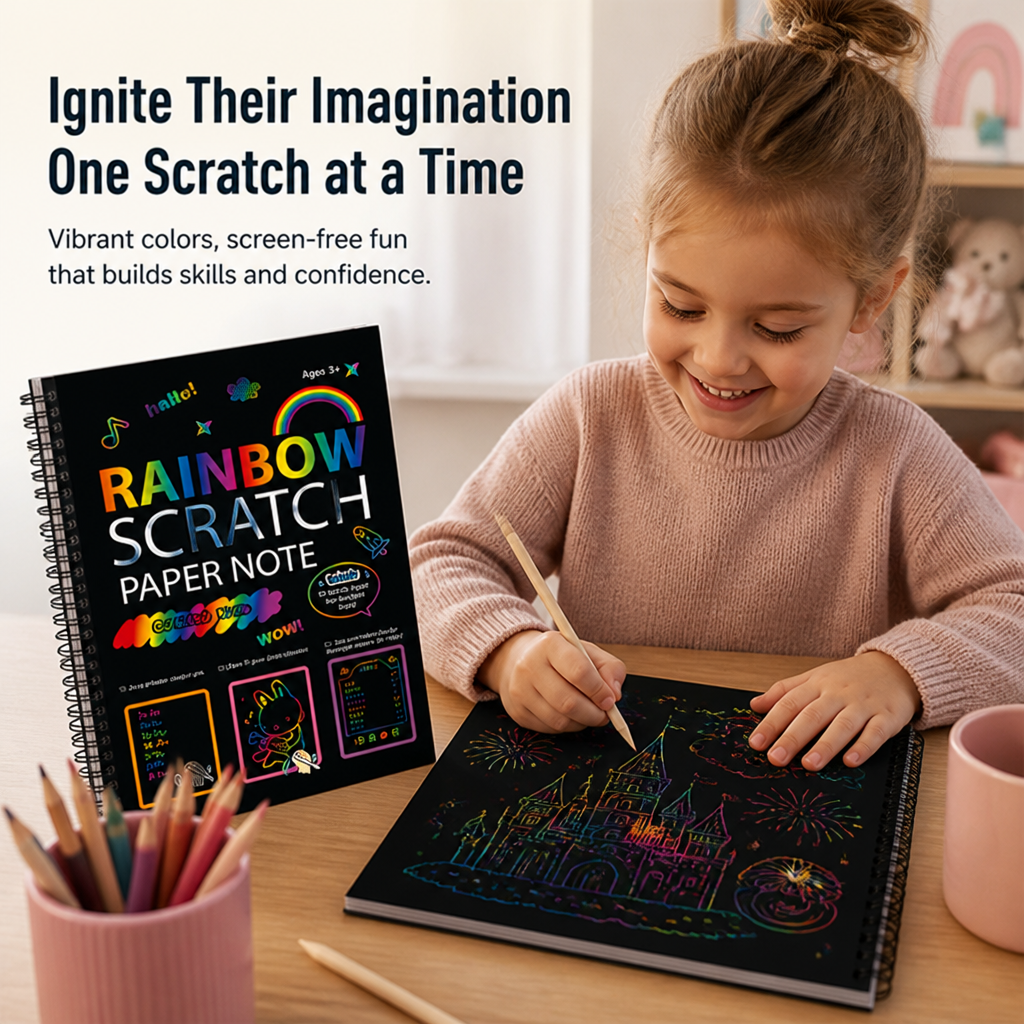 PrismSpark™ — Ignite Your Imagination with Every Vibrant Scratch