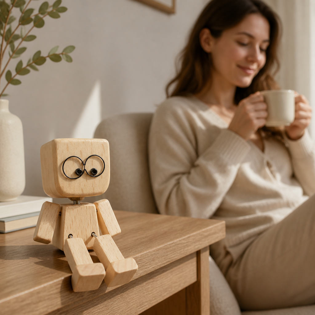 TimberJoy™ — Your Personal Wooden Buddy That Brightens Every Moment
