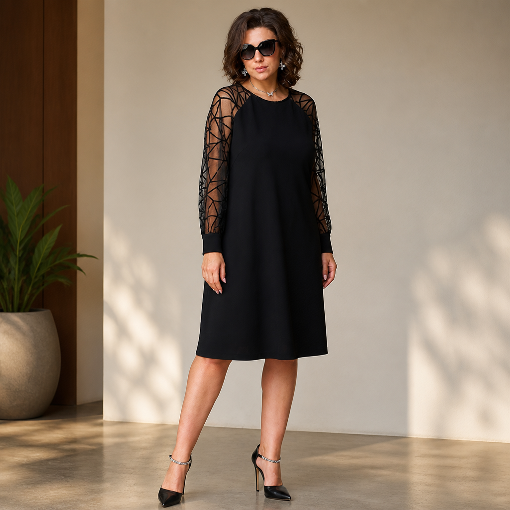 NoirViva™ Tunic Dress — Effortless Elegance That Moves with You All Day