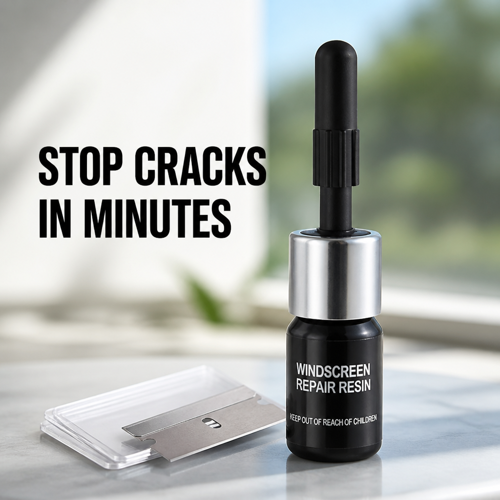 CrystalGuard™ Repair Kit — Clear, Strong Glass That Stops Cracks Cold in Minutes