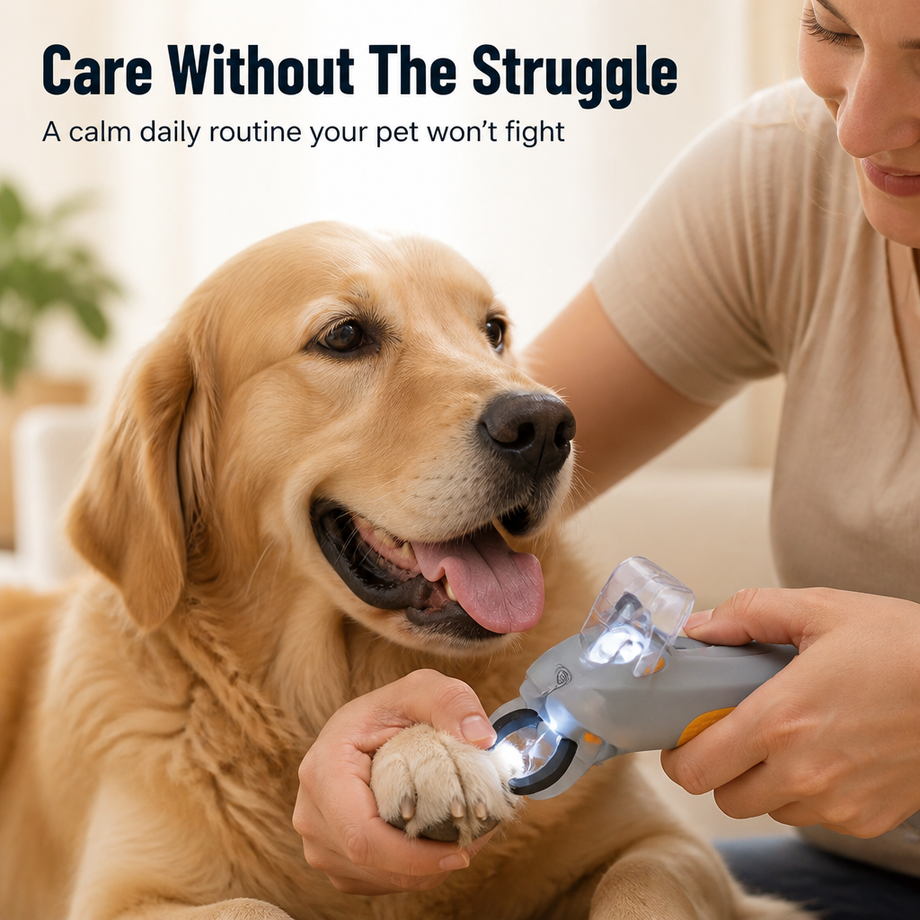 ClariPaw™ Precision Nail Trimmer — Clip with Confidence and Create Calm Moments Your Pet Will Love