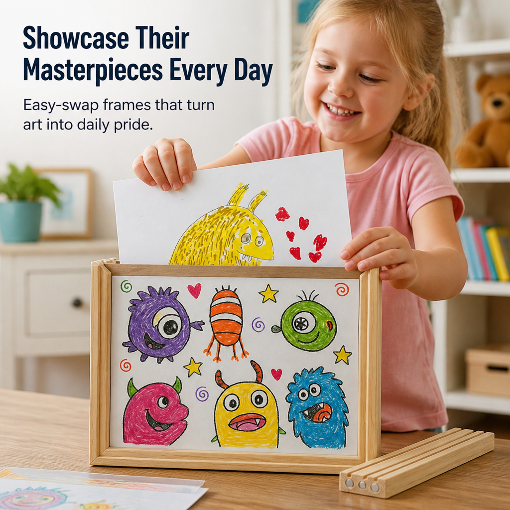 ImagineNest™ — Turn Your Child’s Art into Proud, Daily Triumphs