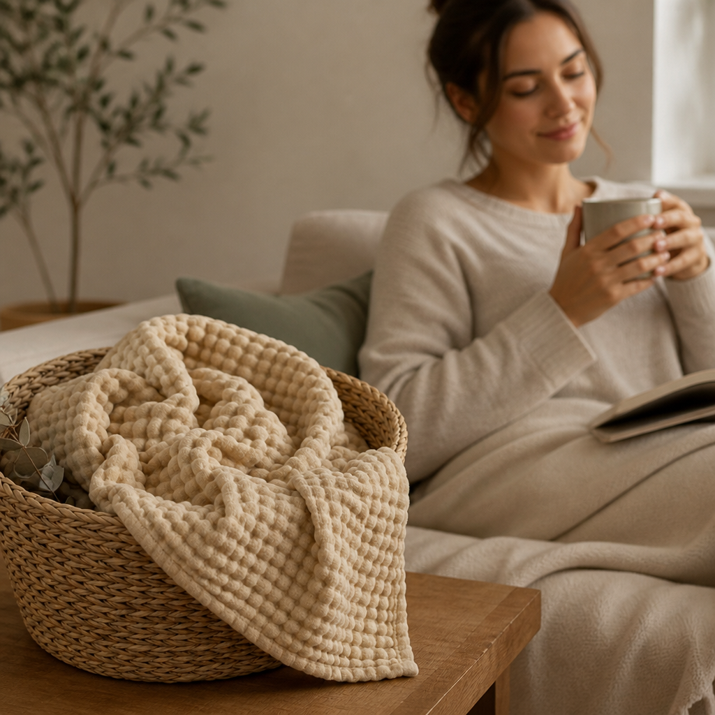 WhisperWeave™ Blanket — Wrap Yourself in Cool, Feather-Light Comfort That Feels Like a Dream