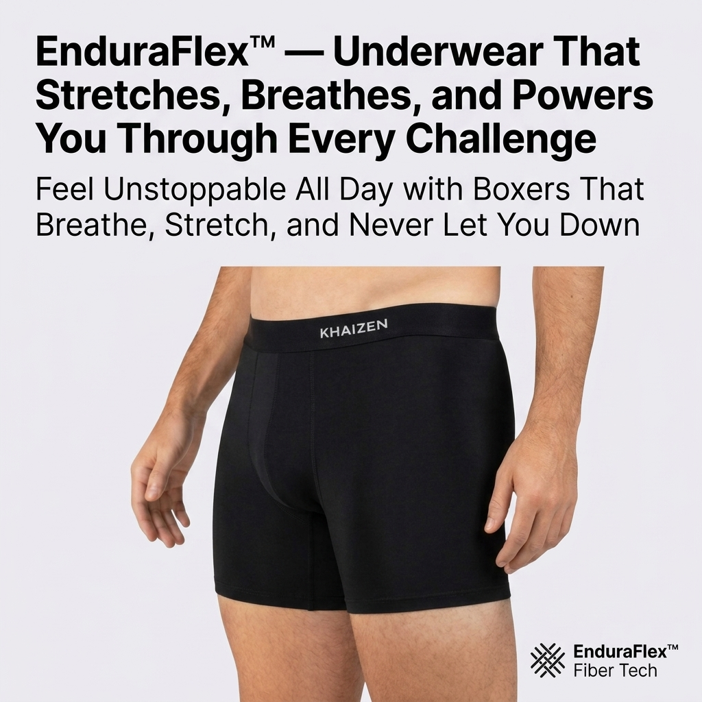 EnduraFlex™ — Underwear That Stretches, Breathes, and Powers You Through Every Challenge