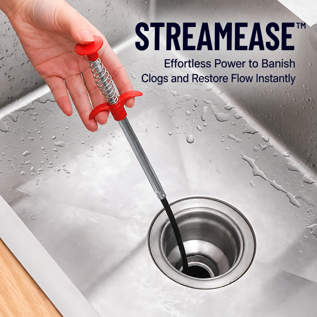 StreamEase™ — Effortless Power to Banish Clogs and Restore Flow Instantly