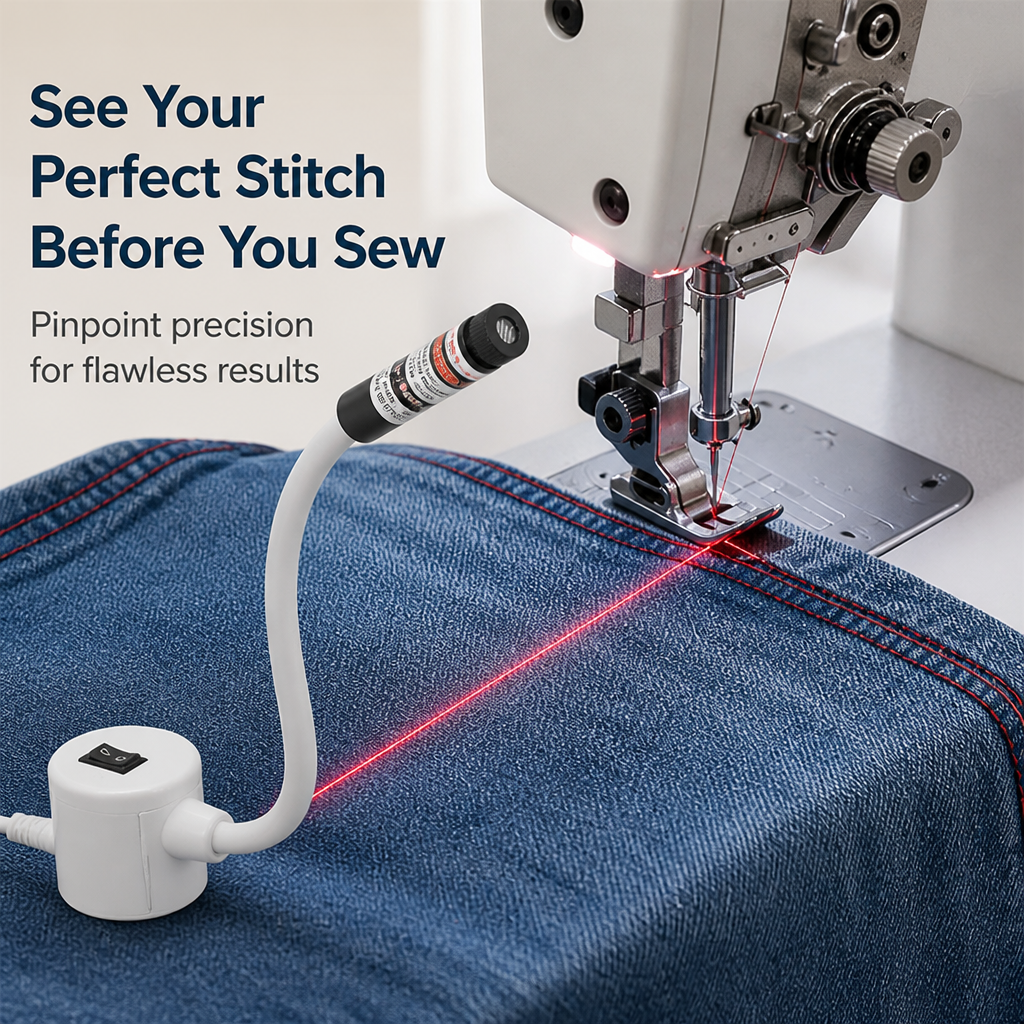 LumiLine™ — Stitch a Dead-Straight Line on Any Machine Without Chalk