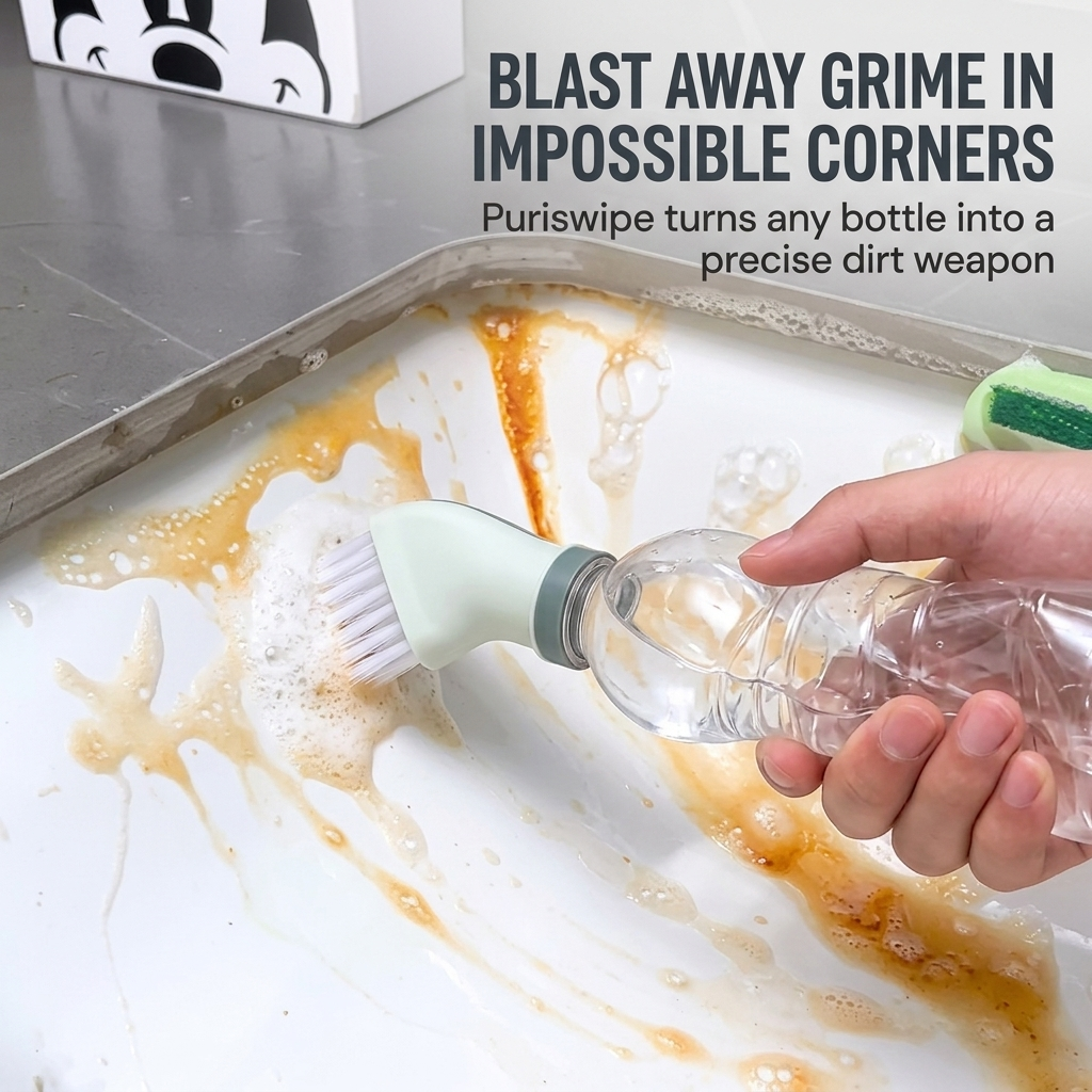 Puriswipe™ — Turn Any Bottle Into an Effortless Dirt-Destroying Powerhouse