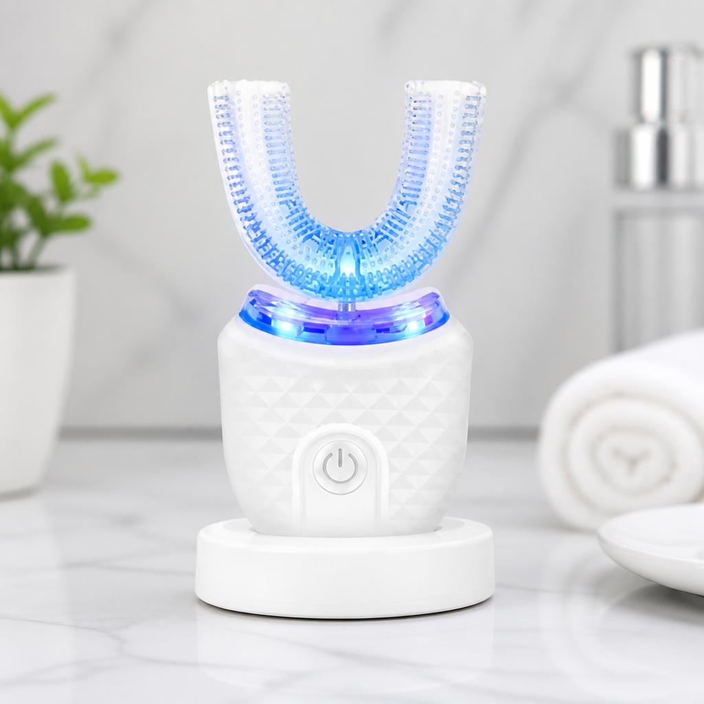 BrightAura™ — Smile Brighter Fast with Effortless, Deep-Clean Power