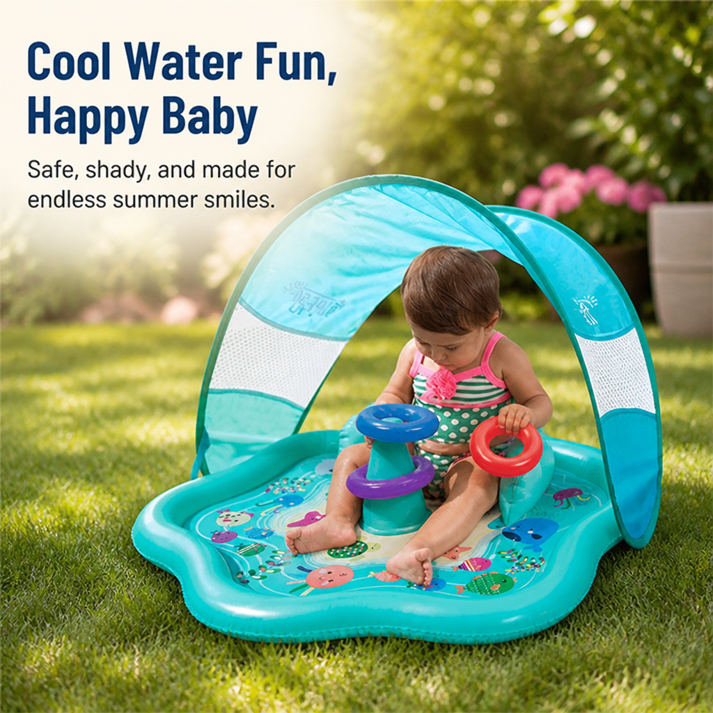 SplashNest™ — Keep Your Baby Cool, Comfy, and Protected for Endless Sunny Smiles