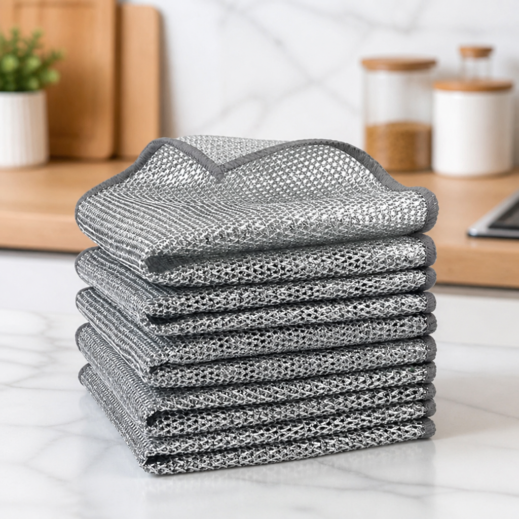 EverDazzle™ Scrubber Cloths — Power Clean Your Kitchen Without a Single Scratch or Smell