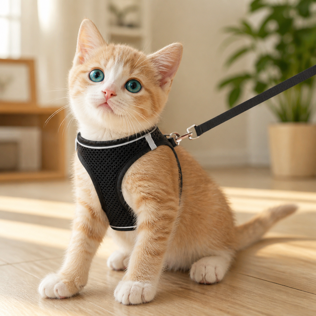 WhiskerGuard™ Comfort Harness — Wrap Your Cat in Calm, Safe, and Escape-Proof Freedom