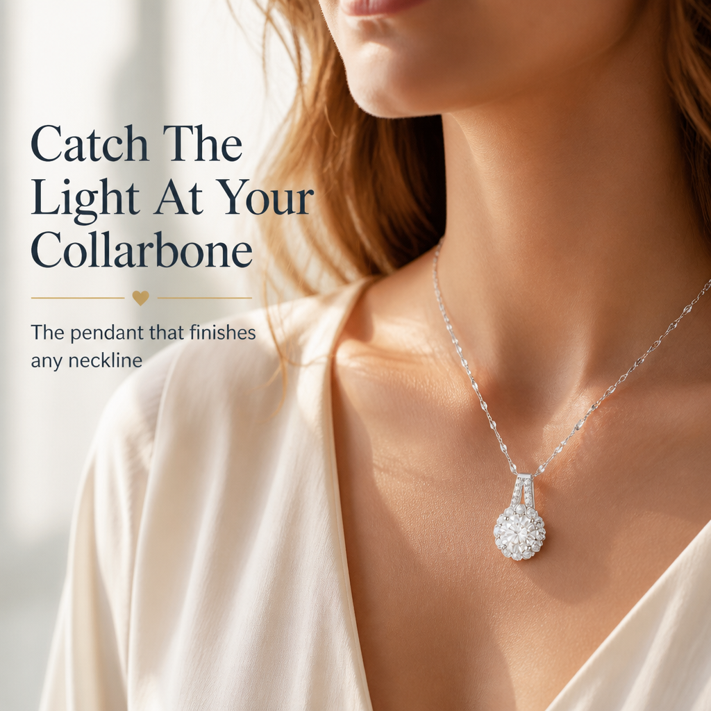 LuminAura™ Necklace — Catch the Light at Your Collarbone Without the Diamond Price