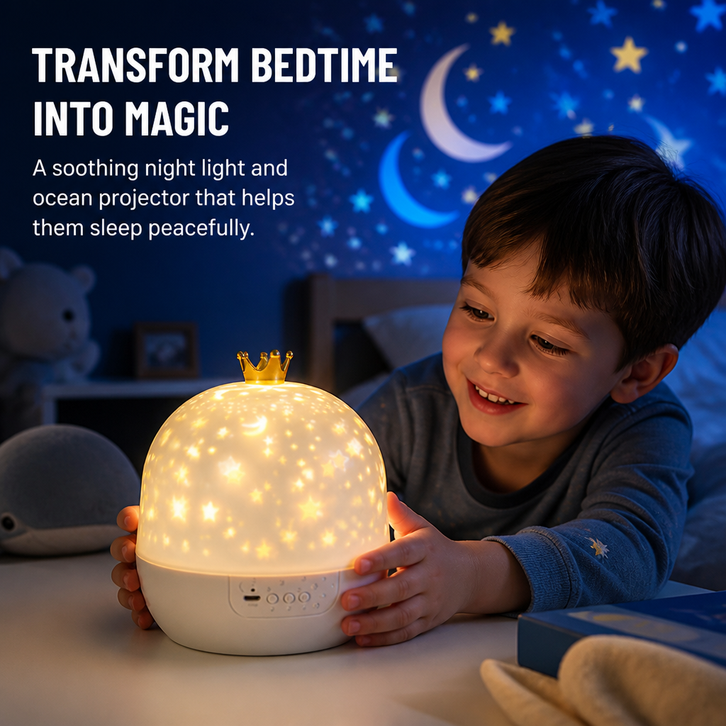 LumiTide™ — Transform Bedtime into a Soothing, Magical Escape Your Child Will Love