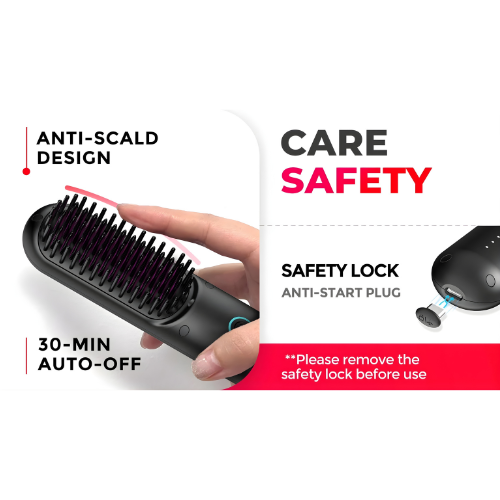 LuxeGlide™ Heat Brush — Transform Frizz into Silky Shine Instantly Without Pain or Damage