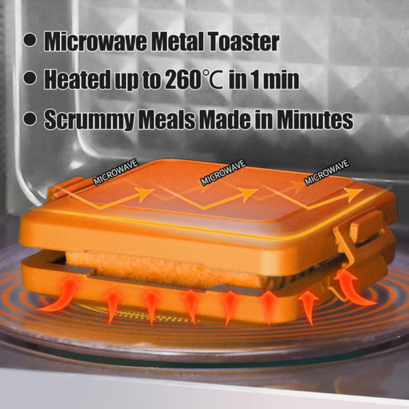 Crunchy Microwave Grill Accessory for Irresistible Snacks in Minutes