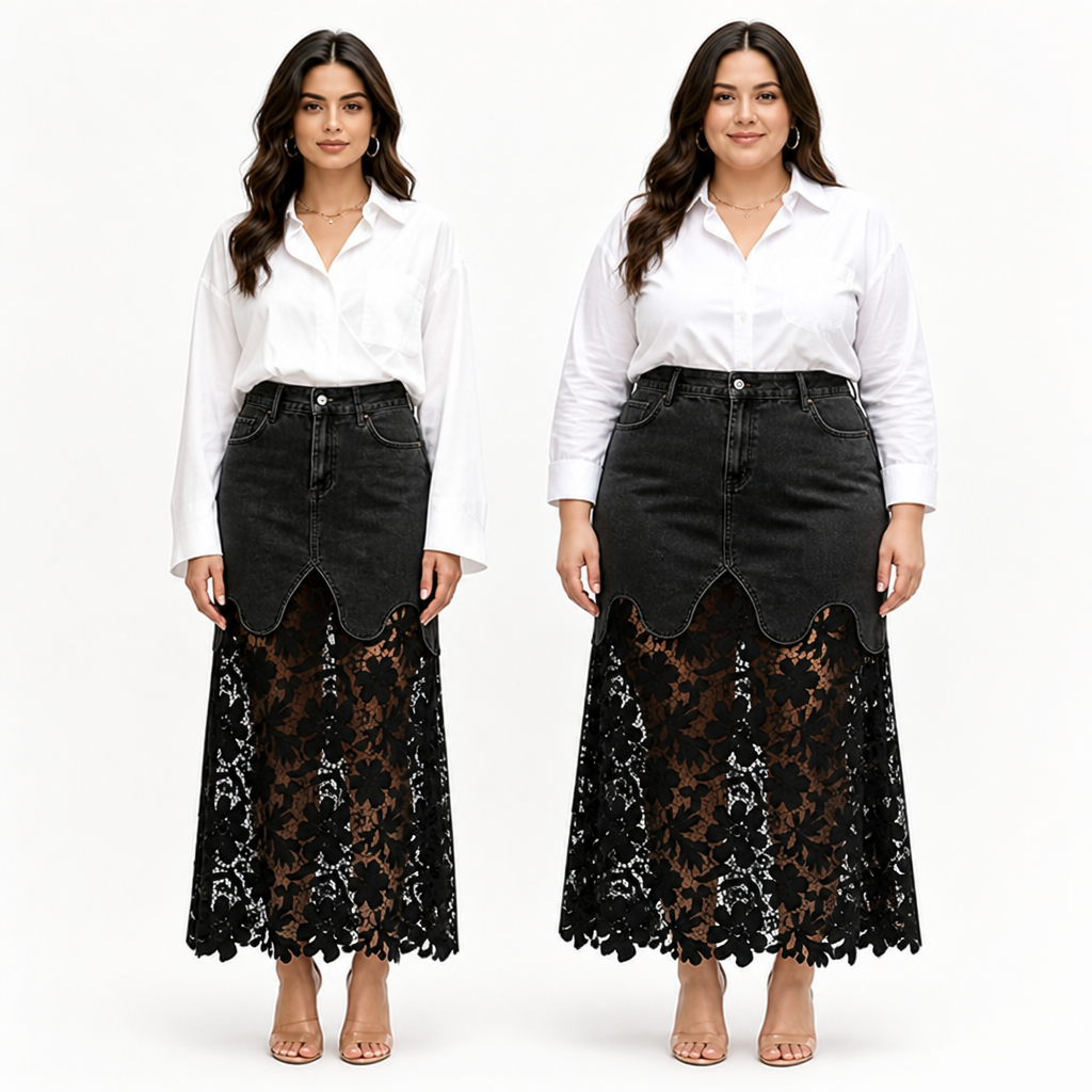 VelaLace™ Denim Skirt — Unleash Your Confidence with Comfort and Allure