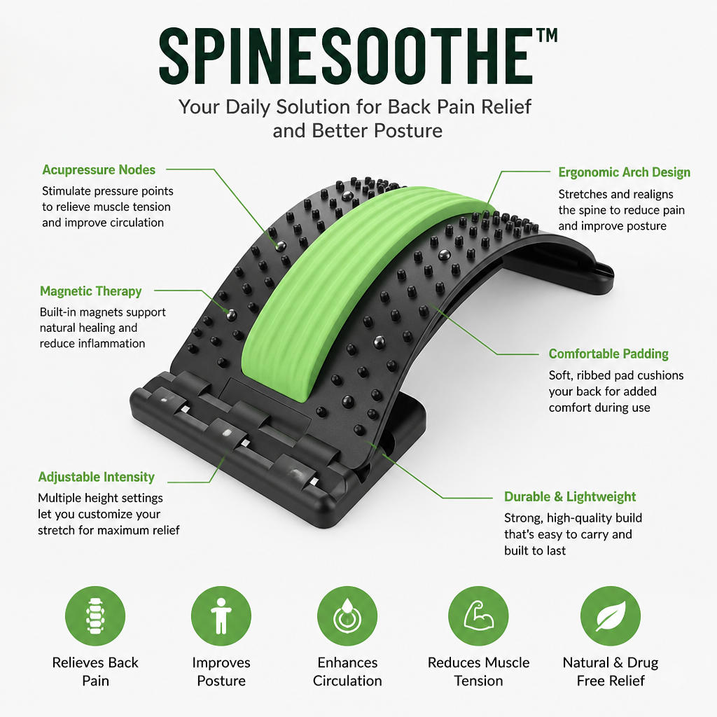 SpineSoothe™ — Unlock Lasting Freedom from Back Pain and Stiffness
