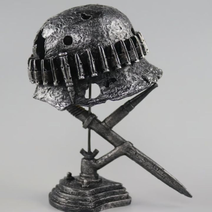Vintage Helmet Lamp - Illuminate Your Home with Historical Charm