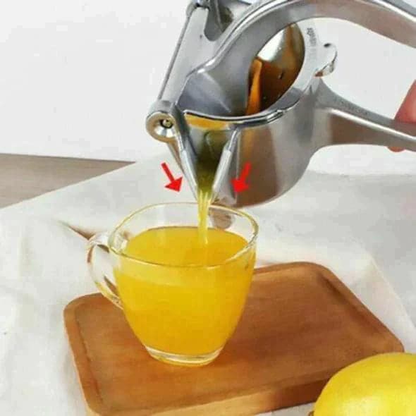 Manual Fruit Juicer | Stainless Steel Citrus Press | Non-Slip Lever Grip | PureSqueeze