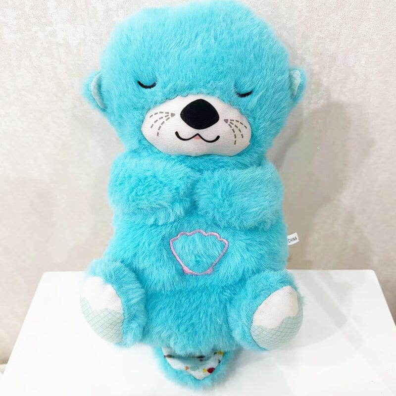 Soothing Plush Toy with Heartbeat and Sound Features – Otter
