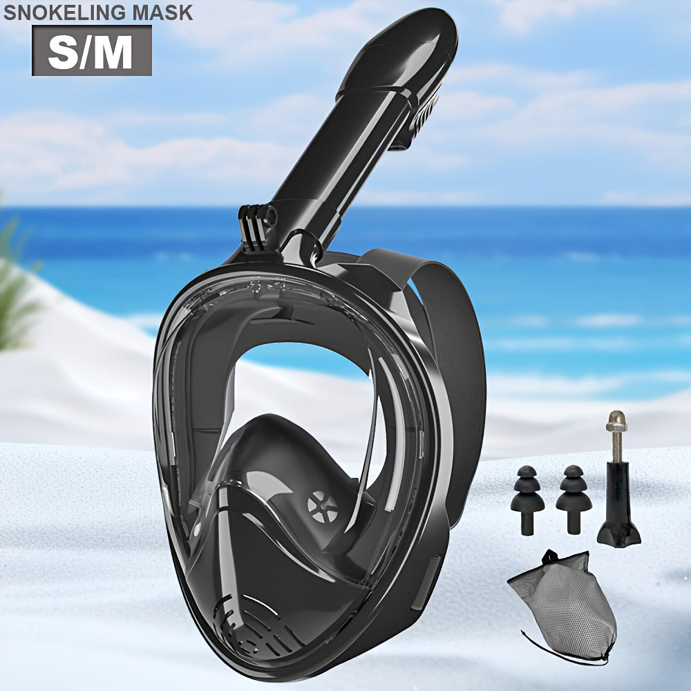 Full Face Snorkel Mask with 180° Visibility