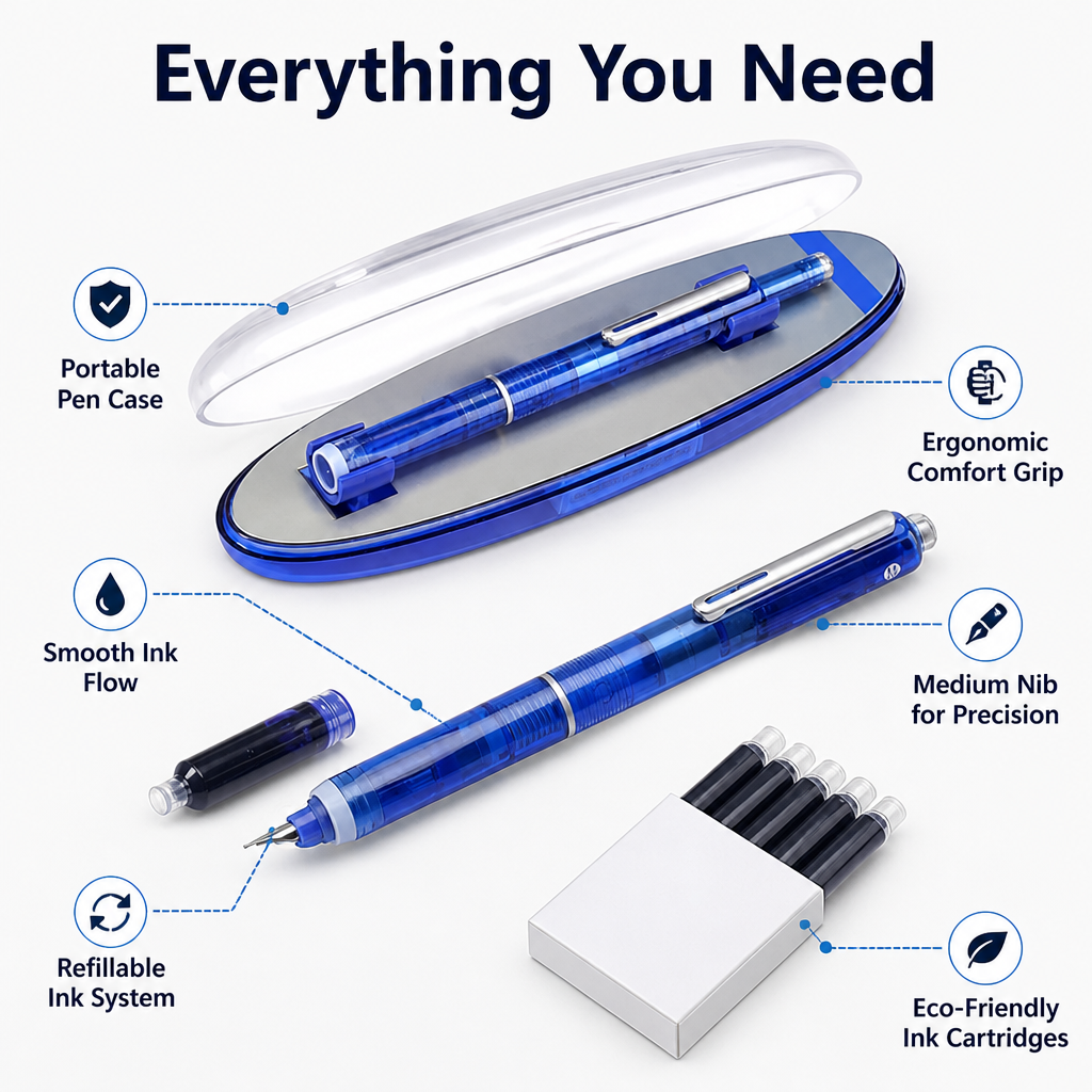 GlideAura™ — Experience Effortless Comfort and Flawless Writing All Day Long