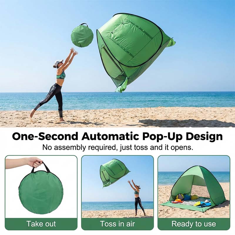 Pop-Up Beach Tent with 98% UV Protection - Sunshade Shelter